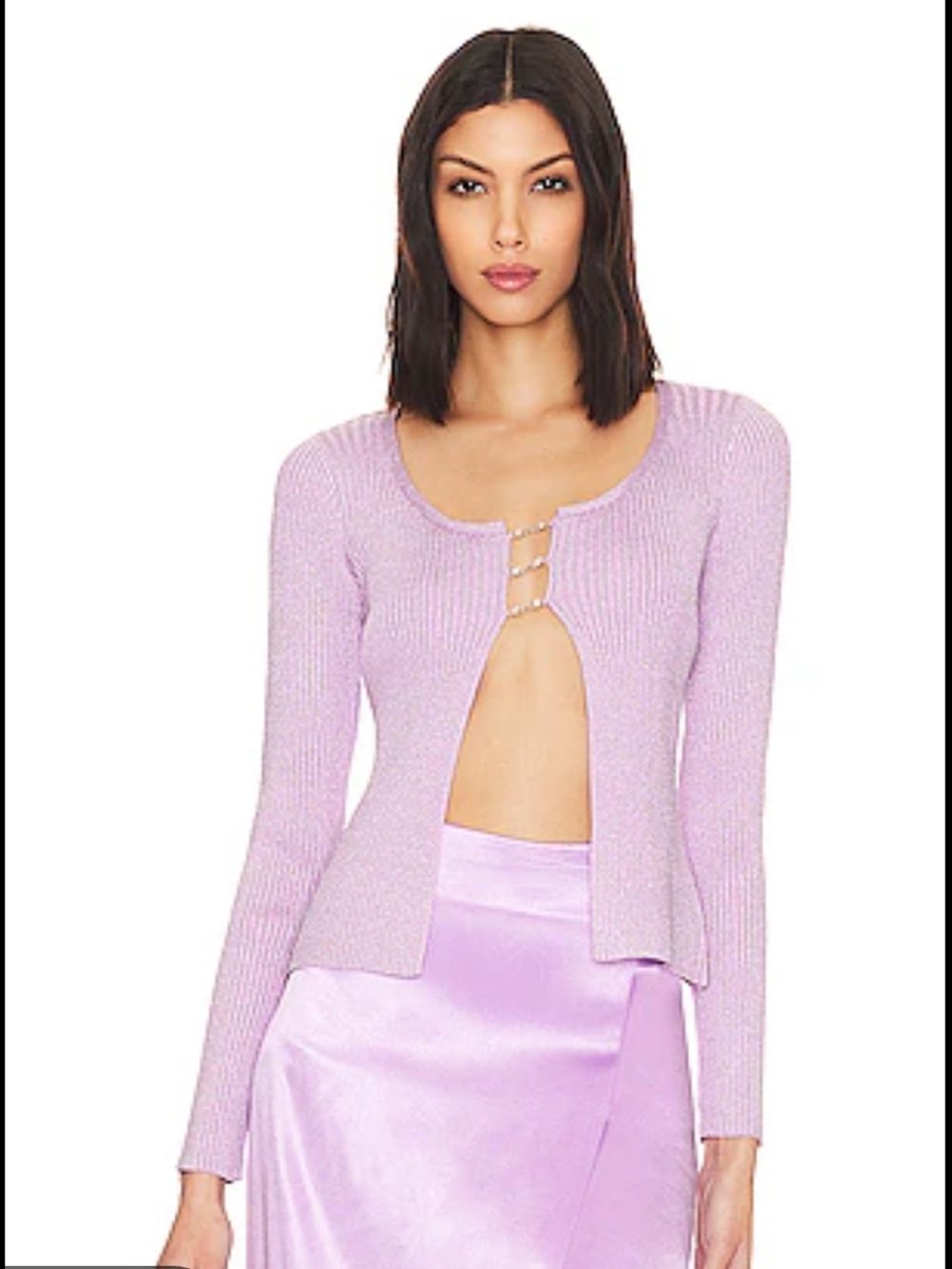 Line & Dot Nova Sweater Top in Lilac NWOT